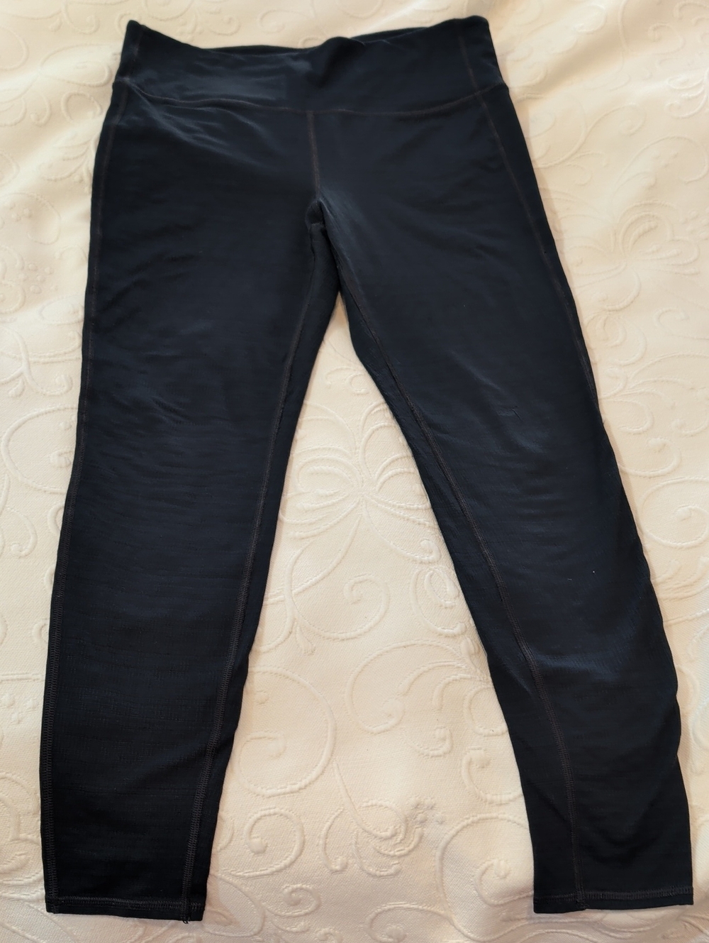 Dark Green Textured Athleta Leggings